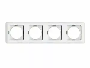 VILMA 4-Gang Frame, SL Series, White