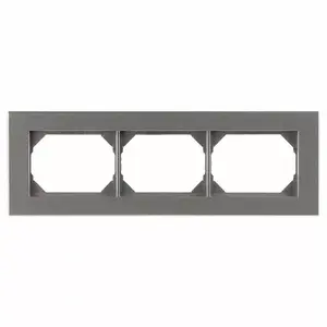 VILMA XP500 3-Gang Frame, Metallic