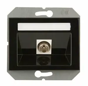 VILMA TV Socket Flush Mount XP Black