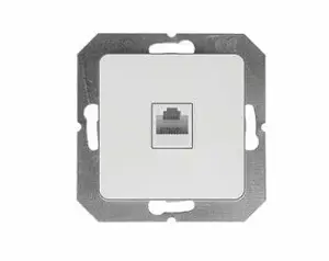 VILMA Data Socket, 1-Gang, Flush-Mounted, White
