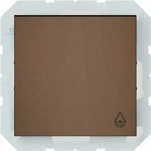 VILMA P110-012-04 Push Button, IP44, Mocha