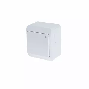 Push button switch ELEKTROPLAST HERMES 0337-02 — white, single-pole control