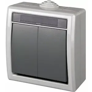 Electrical switch ELEKTROPLAST 1202-10 — model 1202-10, grey finish