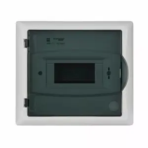 ELEKTROPLAST ECONOMIC BOX 1x6 Flush-Mounted Distribution Board with PE+N Terminals and Smoked Door