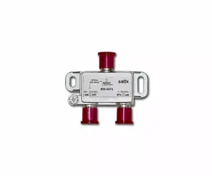 TV signal combiner ZAMEL RSS-SAT1, frequency 0.3–2400 MHz, 1x2 RTV-SAT splitter with SAT summing