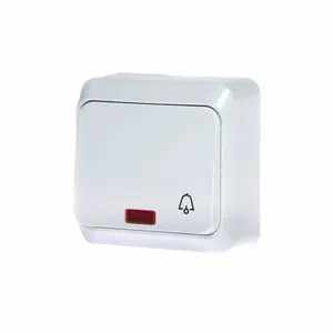 Однополюсная кнопка выключателя Schneider Electric Prima WDE001015 с подсветкой, белая