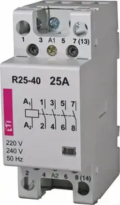 ETI R 25-40 instalācijas kontaktors, 25A, 4NO, 230V
