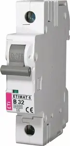 ETI ETIMAT 10 Miniature Circuit Breaker, 1-Pole, C-Curve, 16A, 10kA