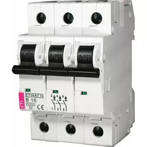 ETI ETIMAT 10 Miniature Circuit Breaker, 3-Pole, C-Curve, 40A, 10kA