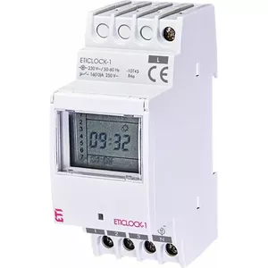 Digital Modular Timer ETI ETICLOCK-1 230V, DIN-rail Time Switch 1P 16A