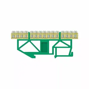 PAWBOL E.4043 DIN sliedes spaiļu bloks LZ 14/Z zaļš 10-polu