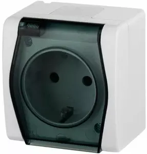 Розетка электрическая Elektroplast Hermes 2 01024-01, белая