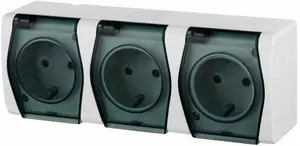 Розетка электрическая ELEKTROPLAST Hermes 2 01026-01 белая