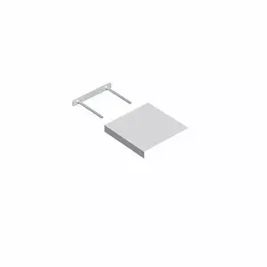 Полка VELANO дуб белая 235x235 мм