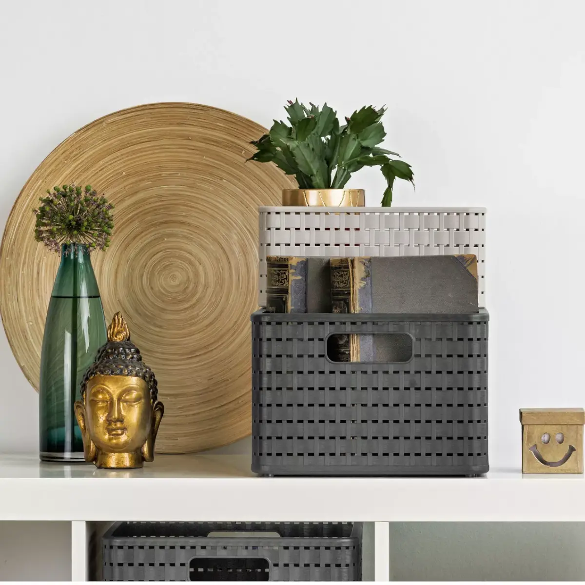 Rotho Country Storage Basket - Anthracite Photo 2