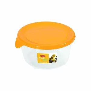 Food container round 0,5L Fresh&Go yellow