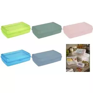 Food storage container keeeper Luca 3.7 L, 30×20×8.5 cm, blue