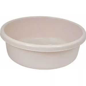 Round bowl Curver 176039 18 L beige — plastic household basin