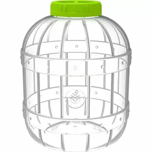 BROWIN multifunctional 10 L plastic jar (10 liters) — food storage and fermentation container