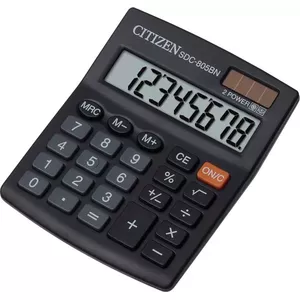 Citizen SDC-805BN калькулятор Настольный Базовый Черный