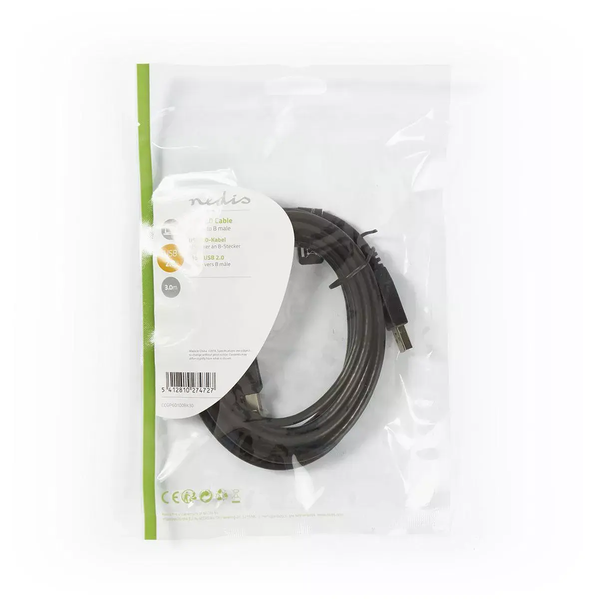 Nedis CCGP60100BK30 USB 2.0 Cable 3 m Photo 4
