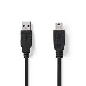 Nedis CCGP60300BK20 USB 2.0 Cable, USB-A to Mini-USB B, 2 m, Black