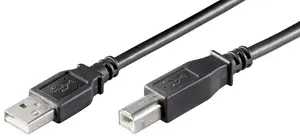 Microconnect USBAB2B USB 2.0 kabelis A tipa uz B tipu 1.8 m melns