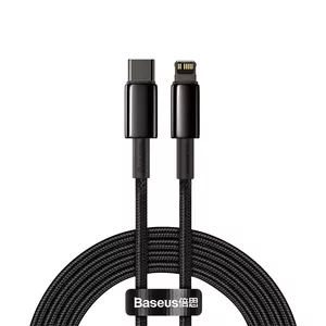Cable Baseus Tungsten Gold 2 m Black Lightning USB C