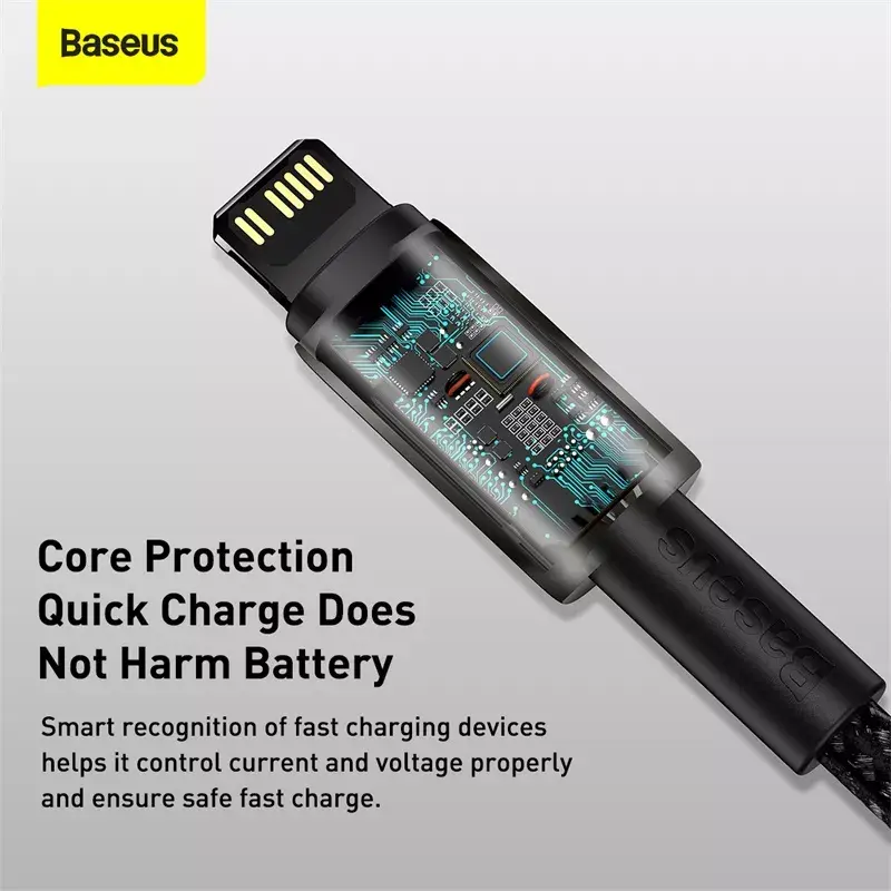 Cable Baseus Tungsten Gold 2 m Photo 16