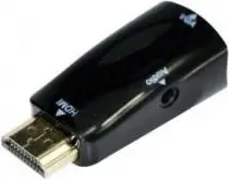 Gembird A-HDMI-VGA-02 VGA D-Sub adapteris melns