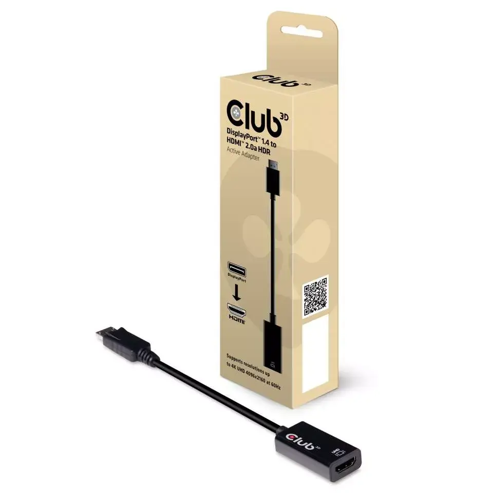 Active Adapter DisplayPort 1.4 to HDMI 2.0b CLUB3D Photo 2