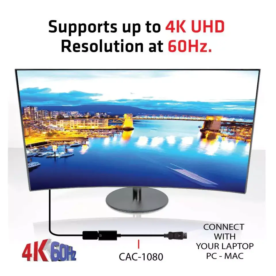 Active Adapter DisplayPort 1.4 to HDMI 2.0b CLUB3D Photo 4