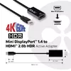 Active Adapter CLUB3D Mini DisplayPort 1.4 to HDMI 2.0b Photo 3