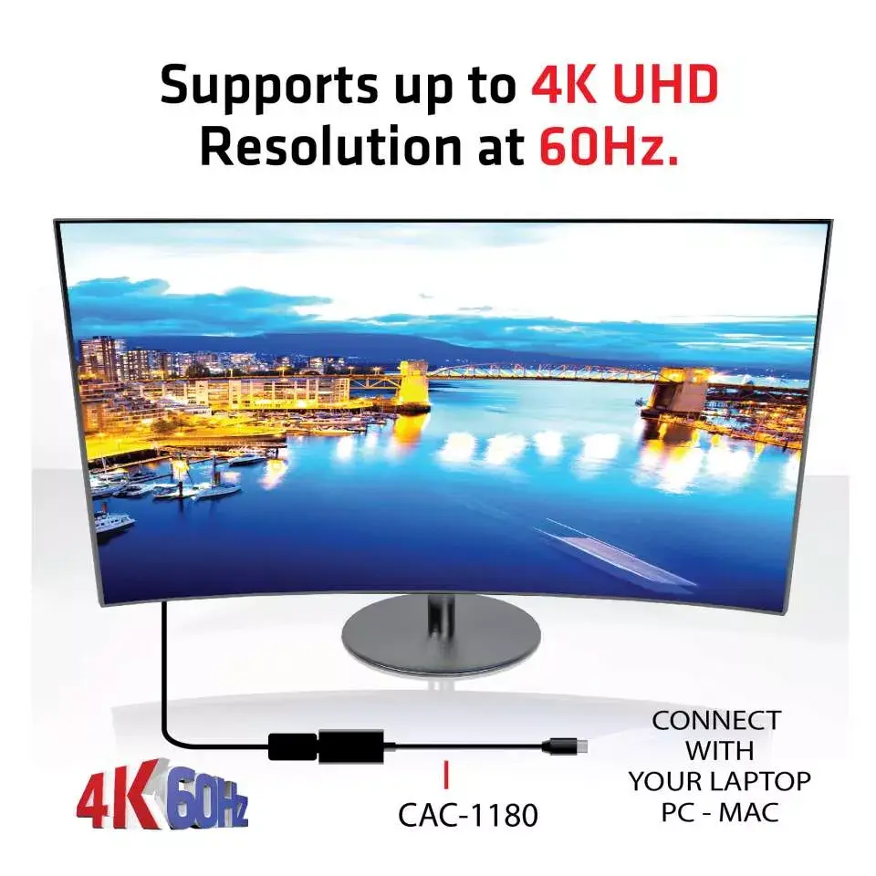 Active Adapter CLUB3D Mini DisplayPort 1.4 to HDMI 2.0b Photo 4