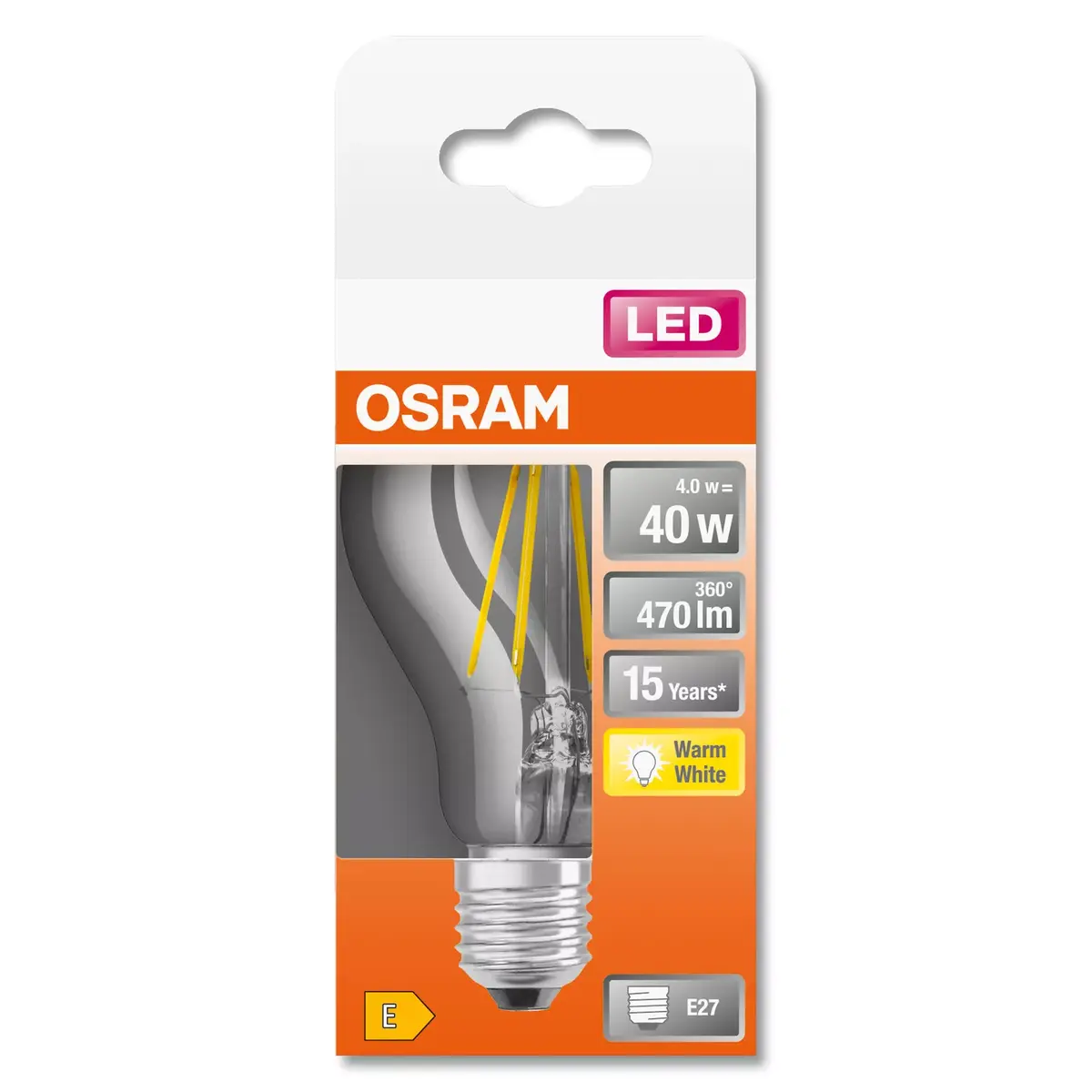 Светодиодная лампа Ledvance Osram STAR E27 4Вт 470лм 2700К Photo 4