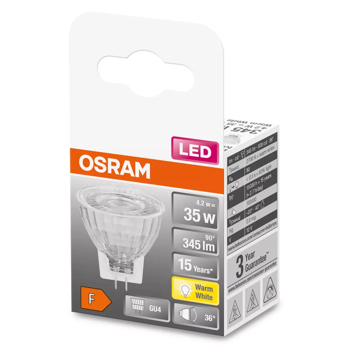 Ledvance Osram STAR LED spuldze 4 W GU4 Photo 3