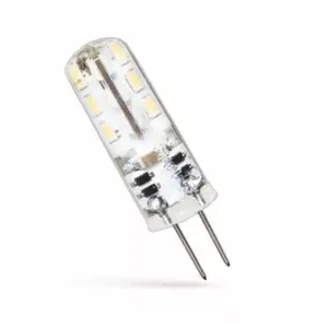 LED G4 Column 12V 1,5W silikona auksti balta Spectrum — kompakta 1,5W G4 spuldze