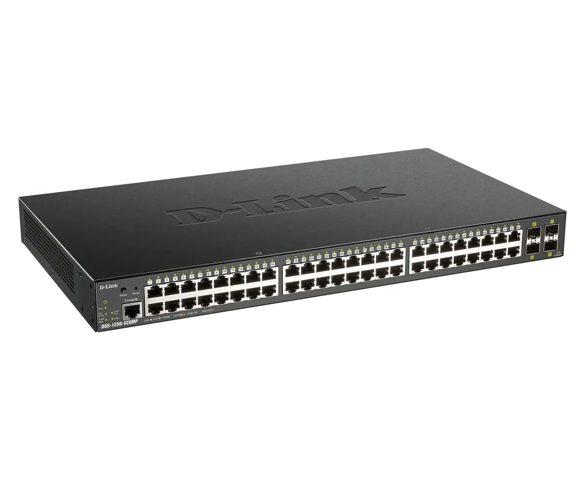 Управляемый коммутатор D-Link DGS-1250-52XMP/E Photo 2