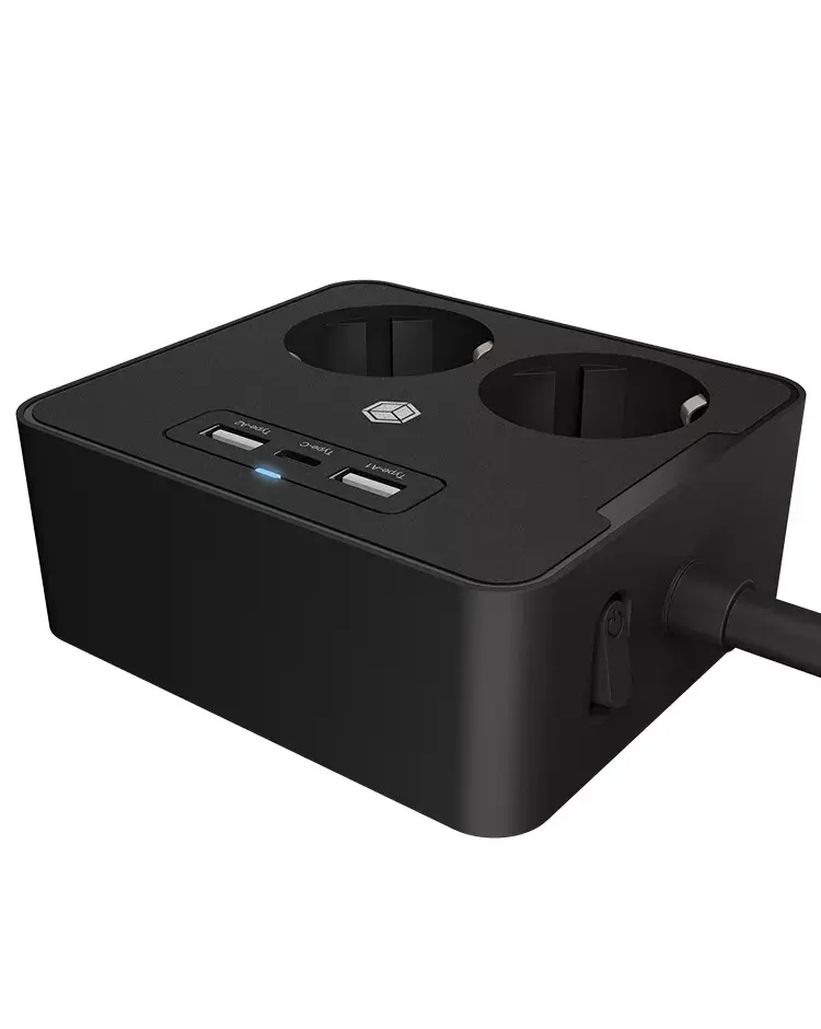 Удлинитель ICY BOX IB-MPS2220B-CH Photo 2