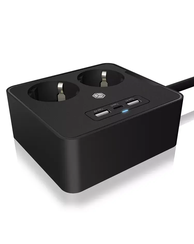 Удлинитель ICY BOX IB-MPS2220B-CH Photo 3