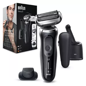 Foil shaver BRAUN Series 7 71‑N7200cc — 3‑head, Li‑Ion battery, wet & dry, cleaning/charging base, black