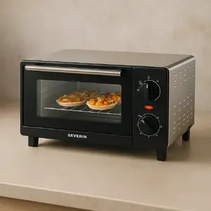 Toaster Oven Severin TO 2052 9L 800W Black Grill