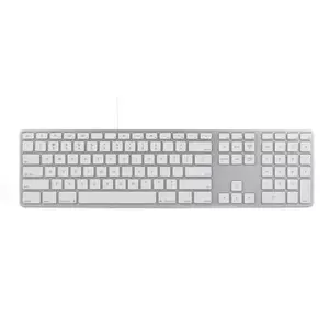 Mac alumīnija tastatūra (centrmezgls, 2x USB) Sudraba krāsā