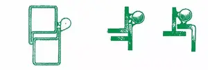 Приварная петля IBFM 160 мм с фиксированным штифтом, оцинкованная