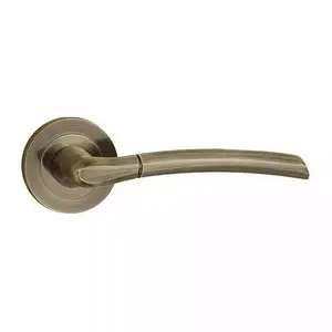 METAL-BUD ZORBA Door Handle, Antique Brass Finish