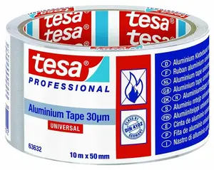 Tesa 63632 alumīnija līmlente ar pamatni 30 mikroni 50 mm x 10 m