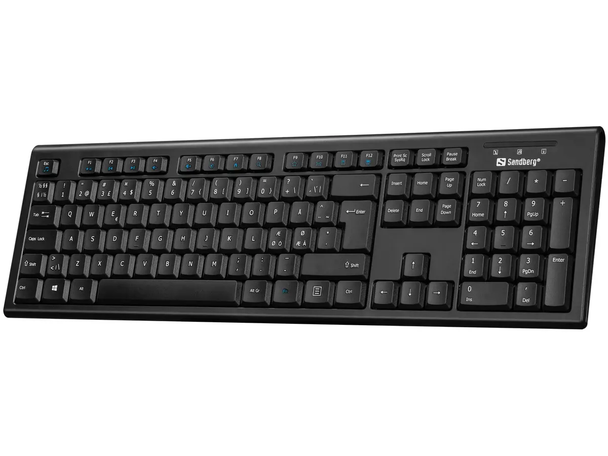 SANDBERG USB vadu biroja tastatūra Nord