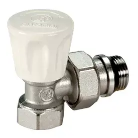 Giacomini R705X013 manuālais leņķa radiatora vārsts 1/2 collas
