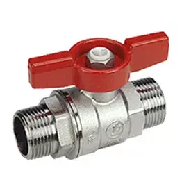 Шаровый кран Giacomini R253X002 3/8" наружная-наружная с короткой ручкой