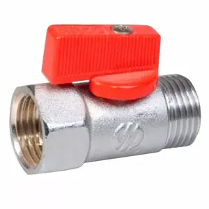 Шаровой кран ARCO 1/2" M/F с красной рукояткой, модель 2207R